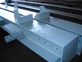 Support steelwork for walkways and landings